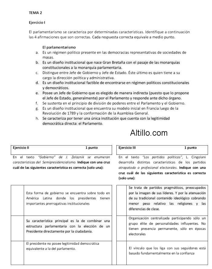 2º Parcial B | Ciencias Políticas (2016) | UBA XXI